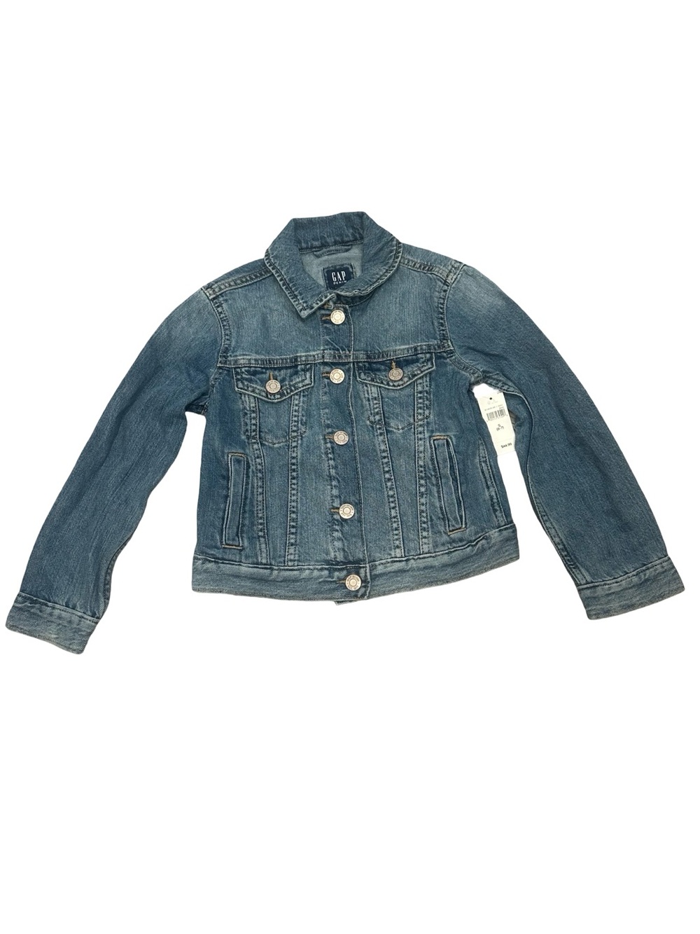 NWT GAP Kids Size Small Classic Denim Jacket Medium Blue